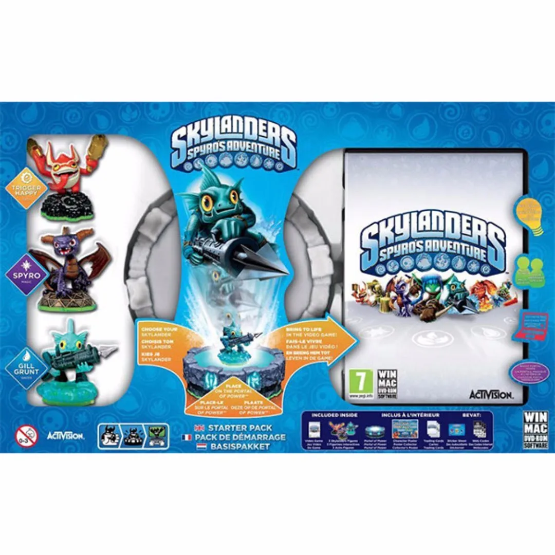 Skylanders Spyros Adventure Starter Pack For Pc And Mac With Gill Grunt