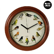 Настенные часы Мелодия птица BigBuy Home
