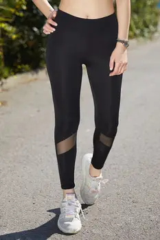

Xhan Women See-Through Detailed Leggings 9KXK5-42905-02