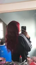 Pelucas de cabello humano con encaje frontal 13x4 para mujer, 180% ombré rojo borgoña, pelucas brasileñas de cabello ondulado rojo Remy prearrancado