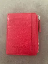 Billetera Mini de cuero PU con ranuras para tarjetas para hombre y mujer, billetera pequeña con cremallera, bolsillo para monedas, billetera ultrafina