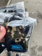 Guantes de Ciclismo de medio dedo para niños, de camuflaje, alta elasticidad, antideslizantes, equipo de ciclismo