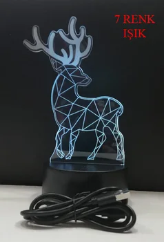 

3D Luminous Deer Night Lamp