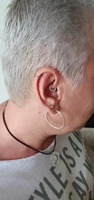 Genuino Plata de Ley 925 de plata brillante de cartílago Stud Pendientes para mujer chica Pendientes Piercing hueso del oído hebilla bien joyería