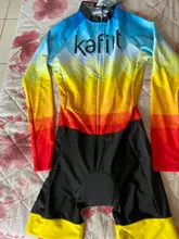 Kafitt-Camiseta de Ciclismo para mujer, traje de Triatlón de manga larga, Maillot, Ropa de Ciclismo, camisa, traje, mono, novedad de 2021