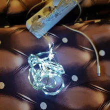 LED Garland Curtain Battery Fairy-Lights Window The on USB Christmas 3MX3M