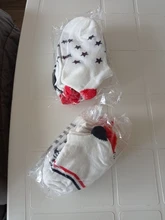 Calcetines cortos para bebé de 0 a 2 años, medias bonitas de malla de algodón con corazón rojo para niña, media blanca para recién nacido, 5 par/lote