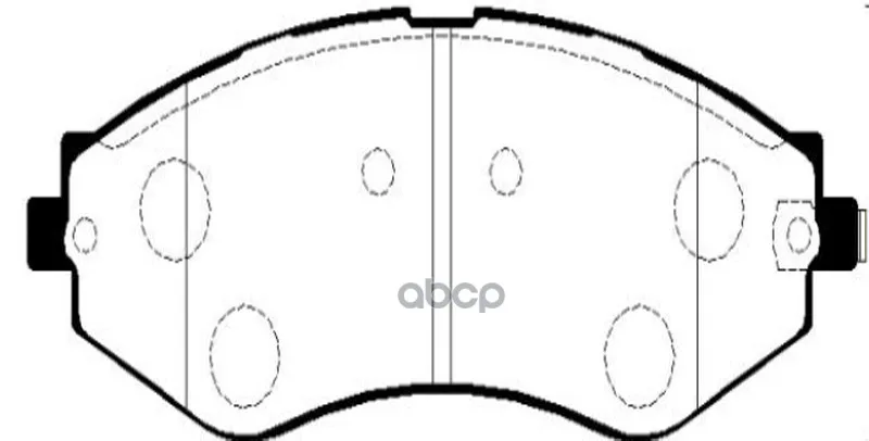 Колодки Тормозные Chevrolet Lacetti/Ravon Gentra Передние Ctr Ckkd12 Ctr арт. CKKD12