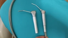 Pulverizador de aire y agua Dental, jeringa Triple de 3 vías, Manual + 2 boquillas, tubos de puntas para aire y agua Dental, Triple jeringa