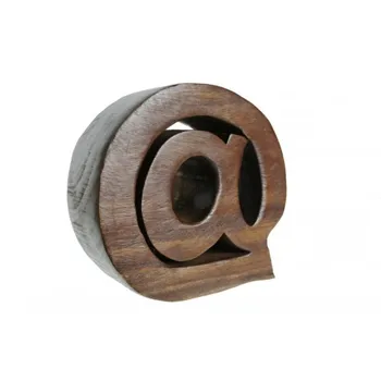 

Bookend solid wood shaped @. Measures: 20x20x9 cm.