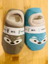 Kid Socks Animal Non-Slip Fox-Pattern Baby-Boys-Girls Winter 0-5years Cotton Cartoon