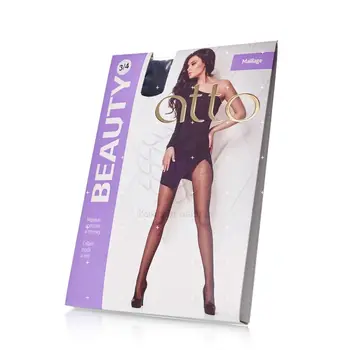 

Women's tights Atto in mesh black 3/4 size