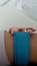 Reloj con esfera de acero inoxidable para mujer, reloj femenino con calendario, reloj de pulsera con Correa de cuero, 2021