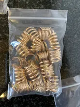 Lote de 5 uds. Doradas y plateadas de pinzas para el pelo, ajustable, para trenzas, cuentas para el pelo, accesorios para el cabello, 10 Uds.