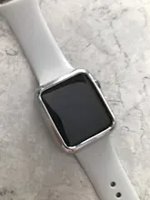 Funda suave delgada de TPU para Apple Watch SE Series 6 5 4 38MM 42MM, cubierta protectora chapada para iwatch Series 1 2 3 4 5 40MM 44MM