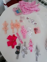 Diadema elástica de flores para bebé, accesorios de fotografía, 3 uds.