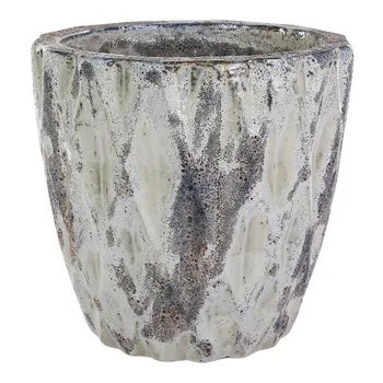 

Ceramic round mesh pot LOW S