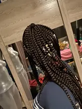 QY Hair-peluca con diadema trenzada para mujeres africanas, cabello negro, caja sintética, rizado