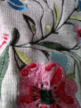 Embroidered Sweater Round-Collar LANMREM Korean Winter Fashion Women Loose Full-Sleeve