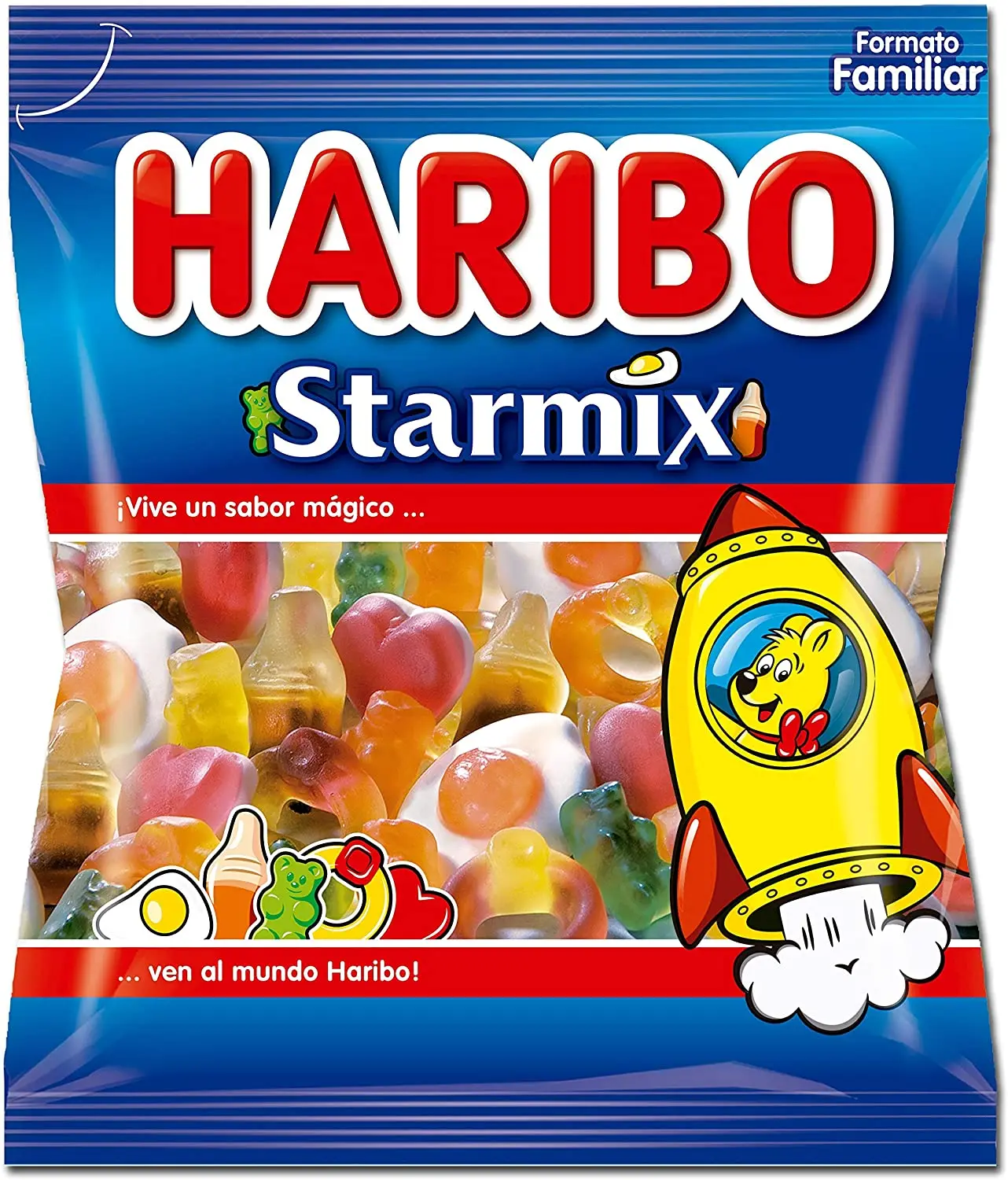 Caja Regalo de Gominolas Haribo Surtidas, Caja Selección con 10 Paquetes de Gominolas Especial Regalo Cumpleaños, Aniversario