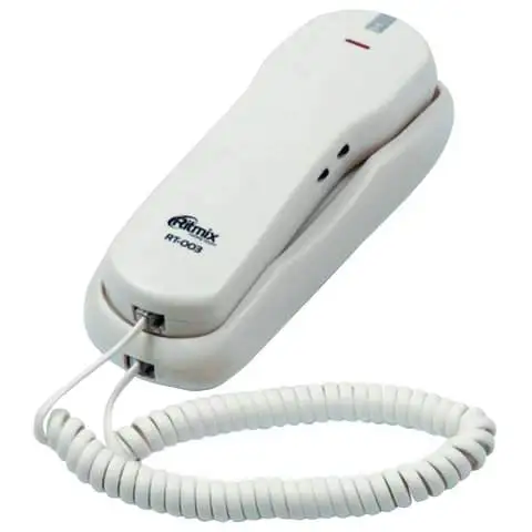 Телефон RITMIX RT-003 white набор на трубке быстрый 13 номеров белый 15118344 (арт. 262829) |