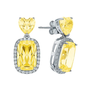 

Silver earrings with cubic zirconium sunlight sample 925