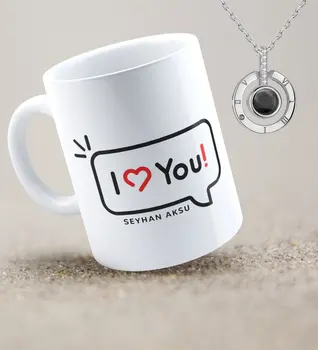 

Personalized 100 Languages I Love You Necklace and Mug Set-4