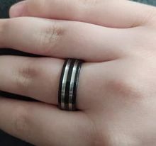 MeMolissa hombre anillo bombero de acero inoxidable delgada azul anillo de línea de calidad superior rojo anillo de línea anillos drop shipping