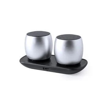 

Wireless Bluetooth Speakers USB 6W Silver 146054