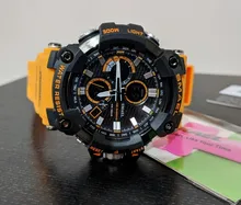 Reloj deportivo de doble horario para hombre, resistente al agua hasta 50m, relojes militares para hombre, 1802D, relojes para regalo