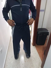 Nuevo conjunto de los hombres de primavera y otoño de Hombre Ropa Deportiva 2 piezas conjuntos deportes traje chaqueta + pantalón Sudadera Hombre chándal de Asia tamaño L-4XL