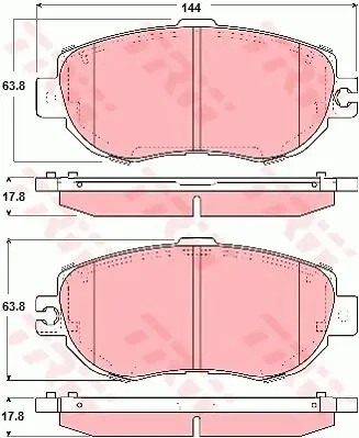 Колодки дисковые п.\Toyota Lexus LS 400 92-94/Celsior UCF10 92-9