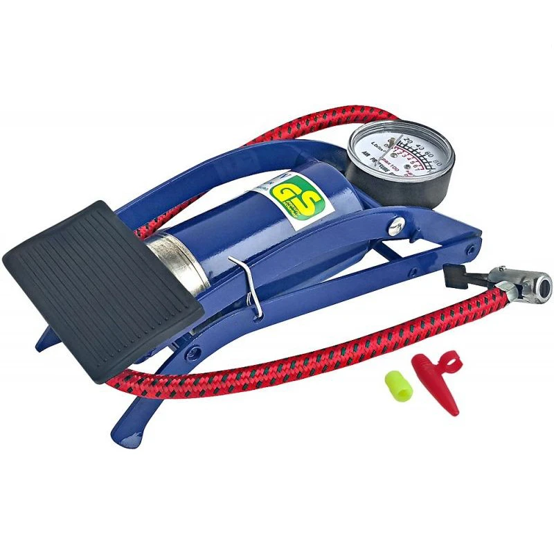Foot pump with pressure gauge for tire inflation | Автомобили и мотоциклы