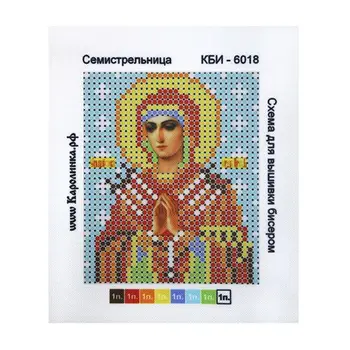 

Kanva with a pattern for beads 'семистрельница', A6