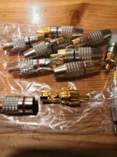 RCA Male Connector Audio-Cable-Plug Cctv-Camera Video Non-Solder-Plug-Adapter Solder-Free