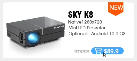 BYINTEK K9 WiFi Wireless Mini 1280x720P Portable Video LCD Home Theater LED Projector for Smartphone Tablet 1080P Cinema