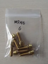 Tornillos y tuercas de titanio para vástagos de bicicleta, pieza de cabeza cónica con arandela M5 x 16 mm, M5 x 18mm y M5 x 20 mm, color dorado, azul, negro y tornasolado
