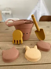 Juego de 6 uds. De arena para excavación de verano para niños y niñas, juego al aire libre con pala, caja de arena