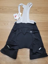 Santic-pantalones cortos con pechera para hombre, para Ciclismo de montaña, acolchados, para verano, talla asiática