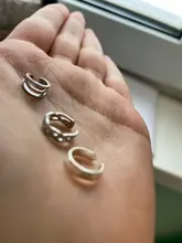 Modyle-pendientes de Clip en la oreja de cristal para mujer, pendientes no perforados en la nariz, aretes punk rock