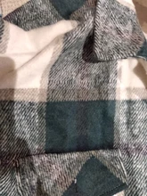 Woolen Coat Shirt Jacket Windbreaker Oversize Plaid Vintage Women Loose Button Winter