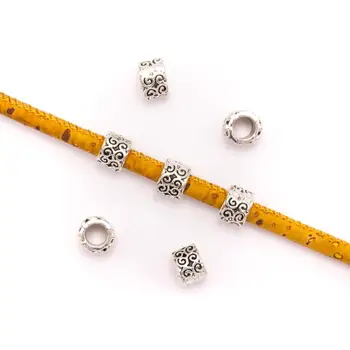 

20PCS For 5mm leather antique silver zamak 5mm round beads Jewelry supply Findings Components- D-5-5-182