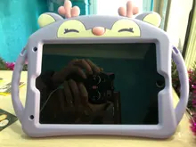 Kids Case for iPad 2 3 4 Soft Silicon Child Lovely Stand Tablet Cover for Ipad 6th 9.7