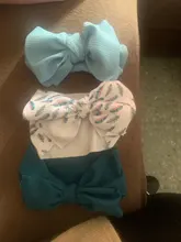 Diadema con lazos florales para bebé, elástico para Diadema con lazo Niña, banda de pelo turbante para recién nacido, accesorios para el cabello, 3 uds.