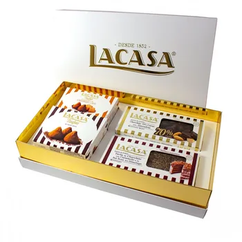 

Box Gift lacase truffles and Turrones