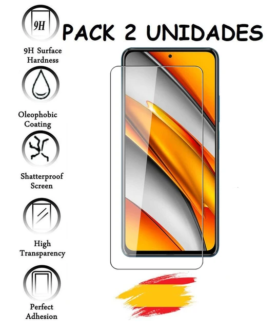 2X Protector Pantalla Para Xiaomi Poco X3 Pro / Nfc Cristal Vidrio