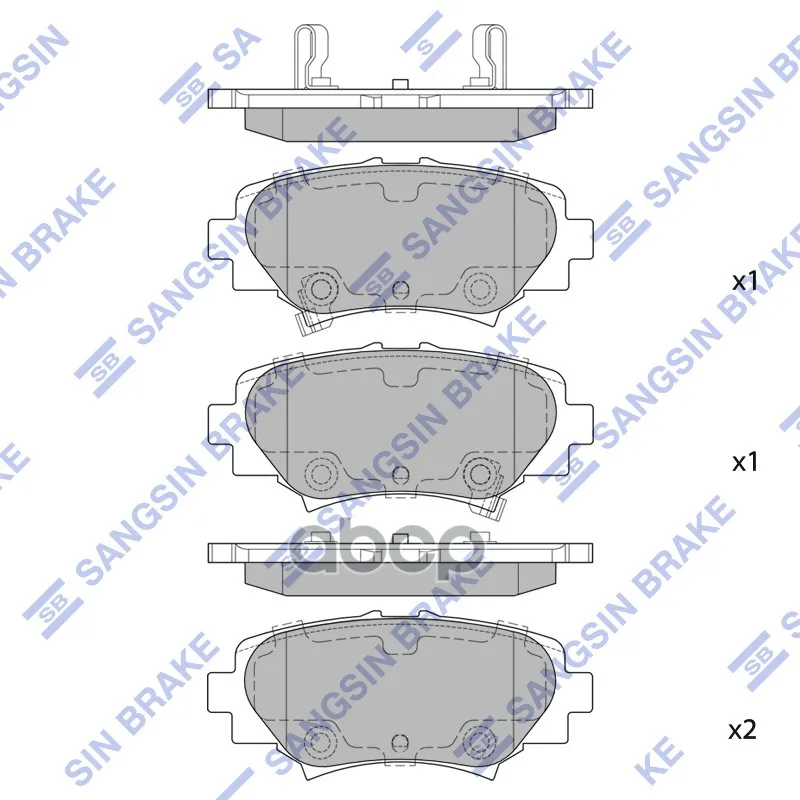 Колодки Тормозные Mazda 3 13- Задние Sangsin Brake Sp1730 Sangsin brake арт. SP1730