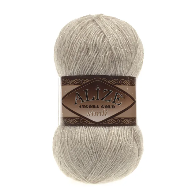 Alize Angora Gold Simli, Silvery, Knitting, Acrylic Yarn, Wool, Sweater Yarn, Crochet Yarn, Winter Yarn,n, Light Yarn, Lace 152