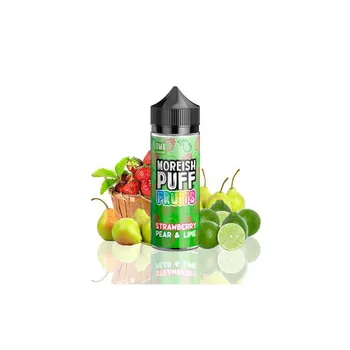 

Moreish Puff Fruits Strawberry Pear & Lime 100ml (Shortfill)