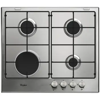 

GMA6410 / IX line Ambient Gas cooktop 4 Burner Gas color InoxWHIRLPOOL156.62